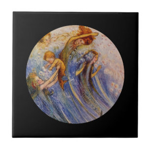 Baby Peter Pan mit Mermaids Fliese