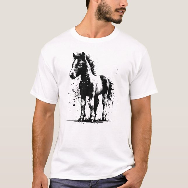 Baby-Pferd  T-Shirt (Vorderseite)