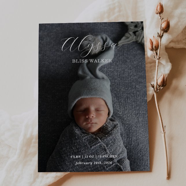 Baby Photo Announcement card (Von Creator hochgeladen)