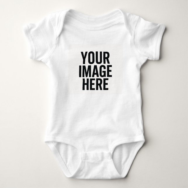 Baby Photo Upload Bodysuit Shirt (Vorderseite)