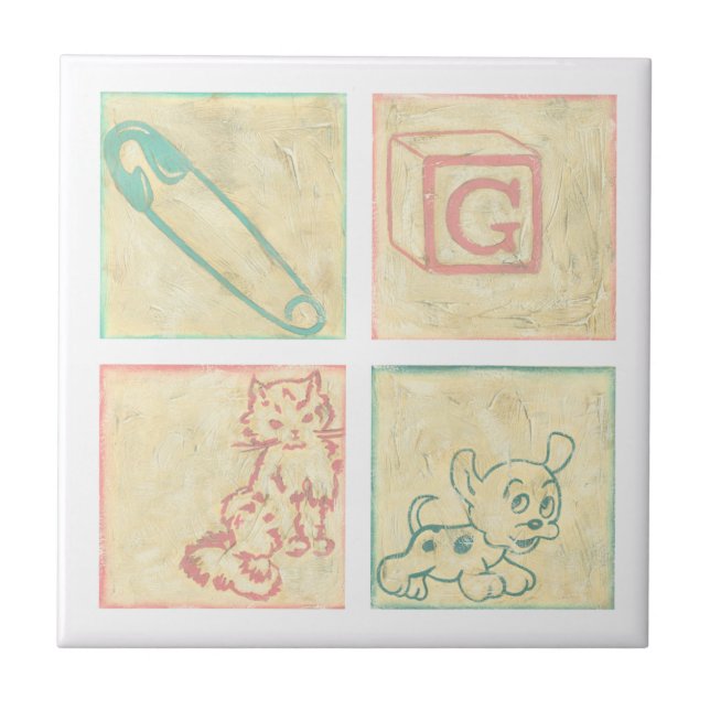 Baby Picture Blocks von Chariklia Zarris Fliese (Vorderseite)