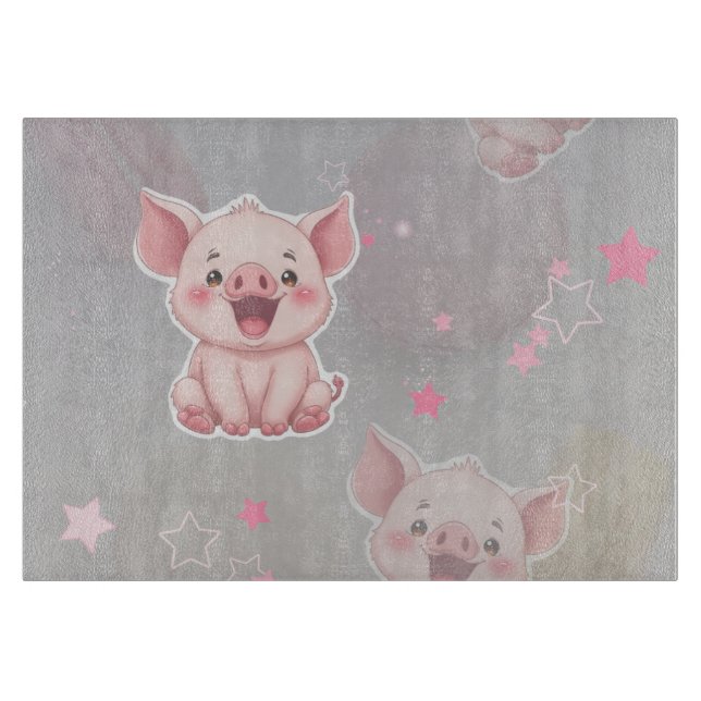 Baby Pig Cutting Board Schneidebrett (Vorderseite)