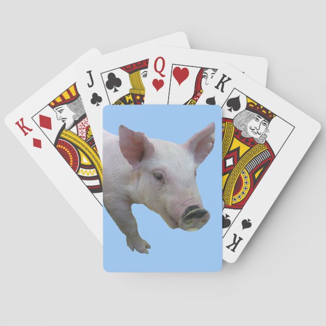 Baby Pig Playing Cards Spielkarten (Rückseite)