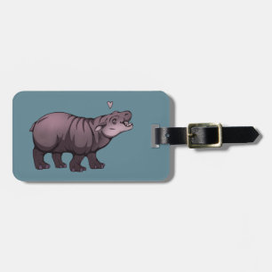 Baby Pigmy Hippo Gepäckanhänger