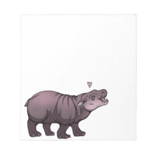 Baby Pigmy Hippo Notizblock