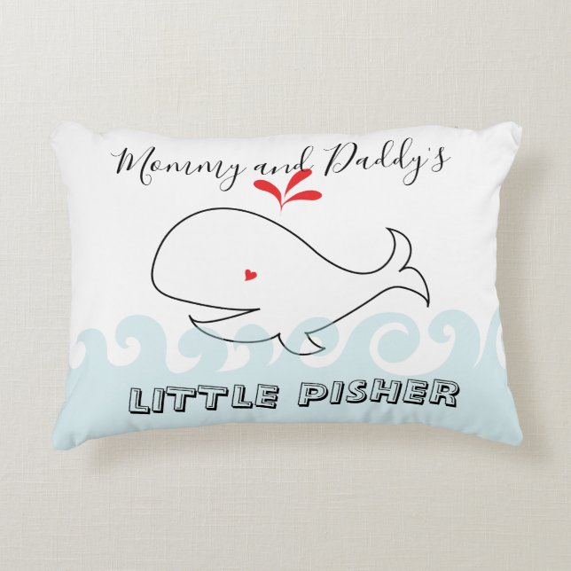 Baby Pillow Little Pisher Dekokissen (Vorderseite)