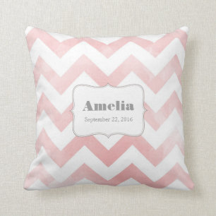 Baby Pillow - rosa Zickzack Muster Kissen