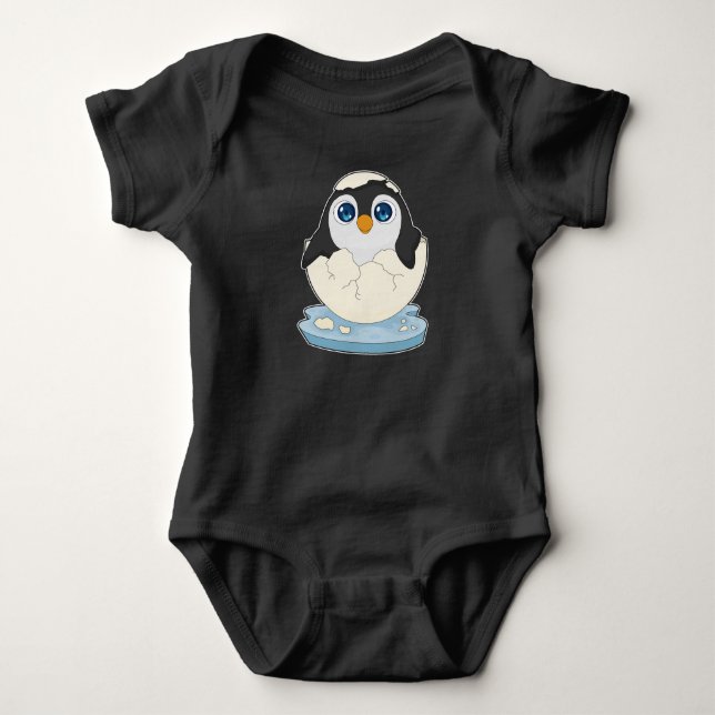 Baby Pinguin Ei Strampler (Vorderseite)