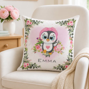 Baby Pinguin Personalisiert Kissen