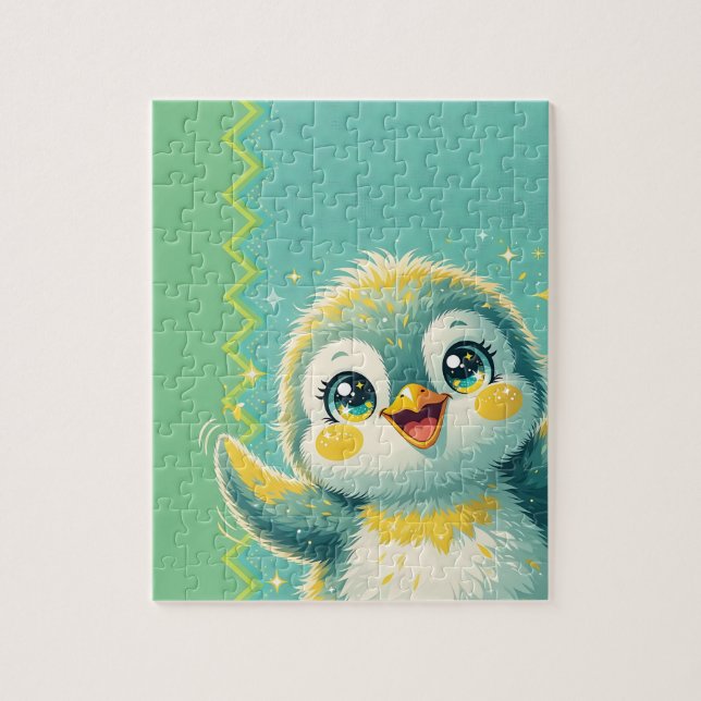Baby Pinguin winkt (Vertikal)