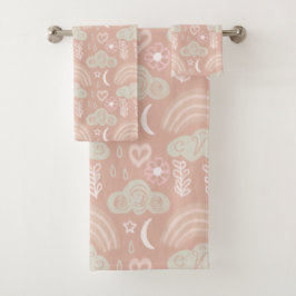 Baby Pink Badhandtuch Set