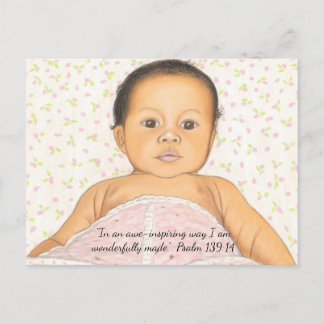 Baby Pink Blanket~ Wunderbar gemachte Postkarte Pr