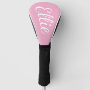 Baby Pink Bliss Benutzerdefinierter Name in kurs Golf Headcover