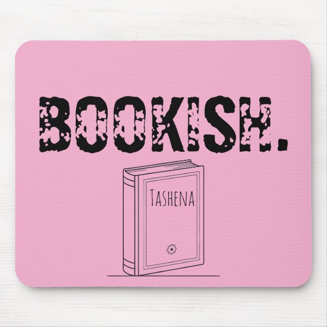 Baby Pink Buch-Mauspad Mousepad (Vorne)