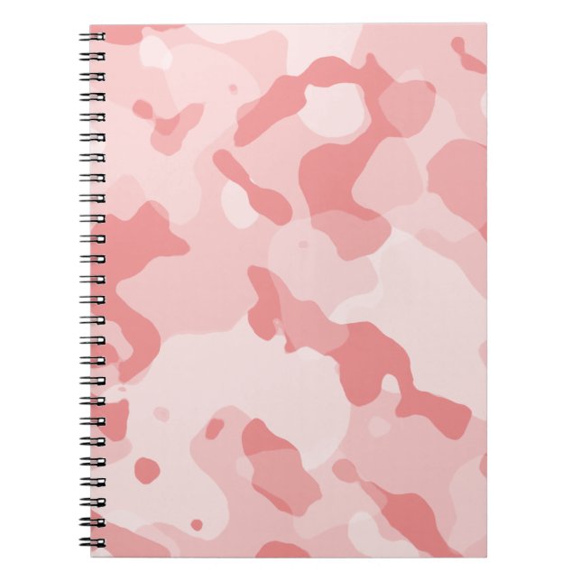 Baby Pink Camouflage; Camouflage Notizblock (Vorderseite)