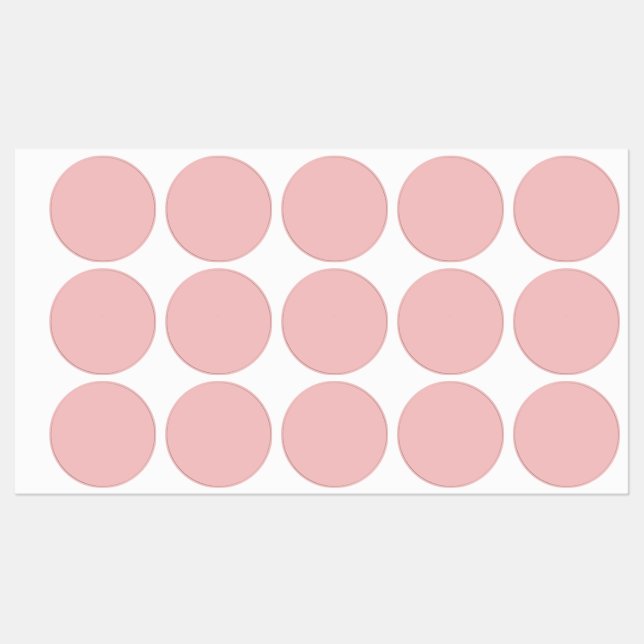 Baby Pink Etiketten (Blatt)