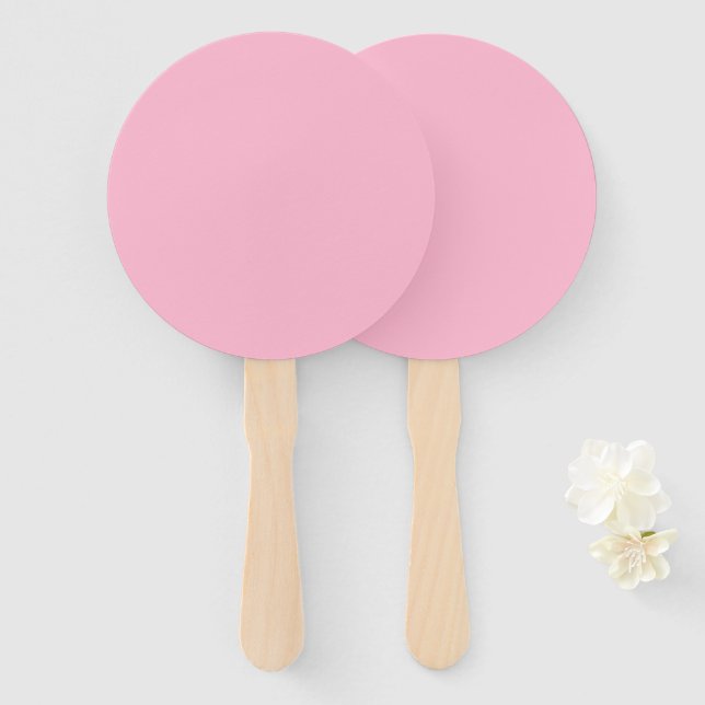 Baby Pink Farbe Fächer (Vorne und Hinten)