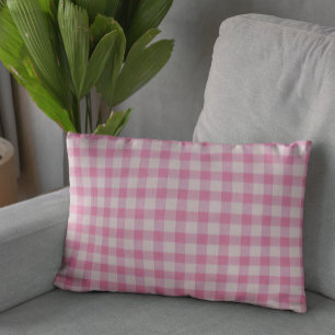 Baby Pink Gingham Dekokissen
