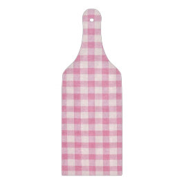 Baby Pink Gingham-Muster Schneidebrett