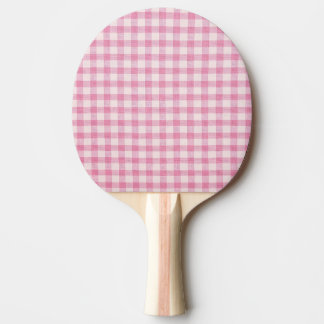 Baby Pink Gingham Tischtennis Schläger