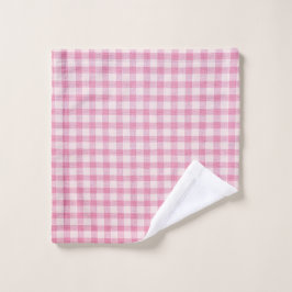 Baby Pink Gingham Waschlappen