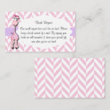 Baby Pink Giraffe Babydusche Buchanfrage