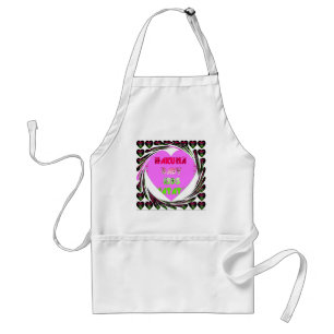 Baby Pink Hearts Hakuna Matata Baby Kids Design.p Schürze