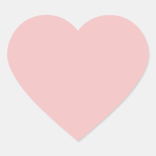 Baby Pink Herz-Aufkleber (Vorderseite)