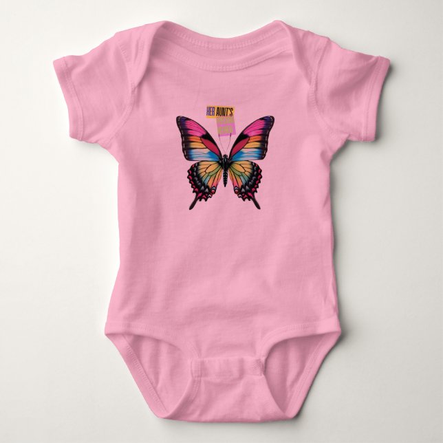 Baby Pink Körper Neffe Geschenk Strampler (Vorderseite)