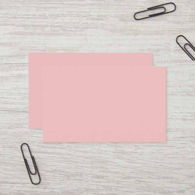 Baby Pink Oceania Business Card Visitenkarte (Vorderseite/Rückseite Beispiel)