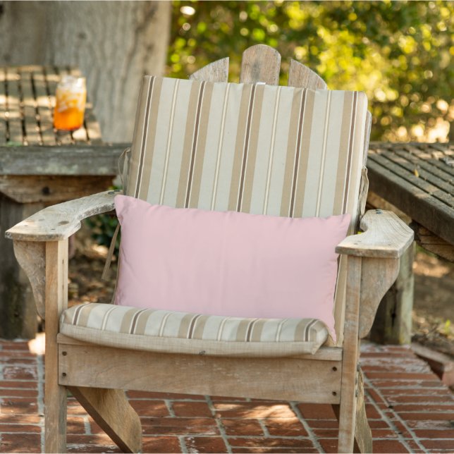 Baby Pink Outdoor Lumbar Kissen (Stuhl )