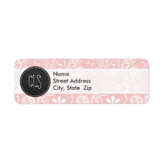 Baby Pink Paisley; Vintage Chalkboard-Optik