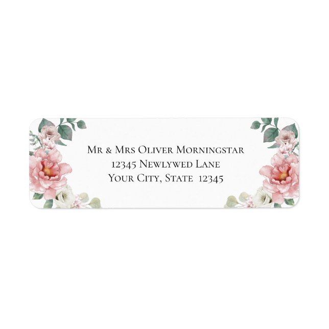 Baby Pink Peony Blume Hochzeit (Vorne)