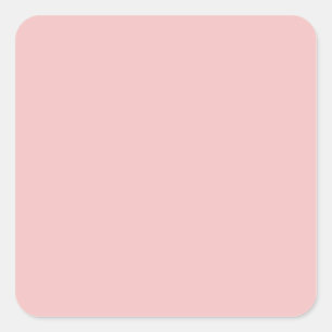 Baby Pink Quadratischer Aufkleber