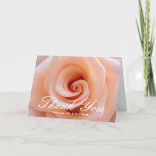 Baby Pink Rose Vielen Dank Dankeskarte