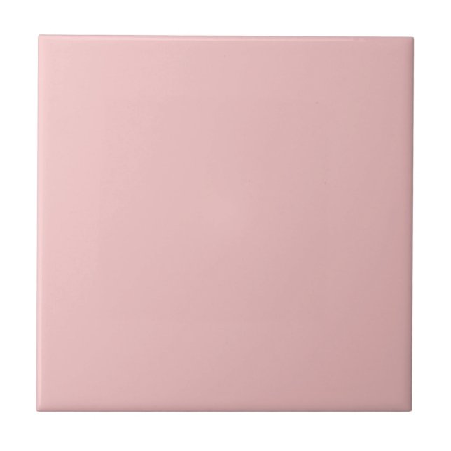 Baby Pink Solid Color Fliese (Vorderseite)