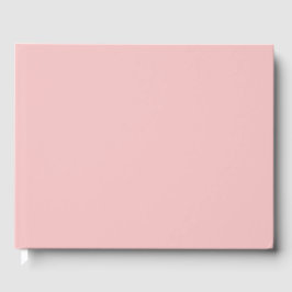 Baby Pink Solid Color Gästebuch