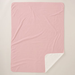 Baby Pink Solid Color Sherpadecke