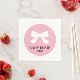 BABY Pink Sprinkle Dusche Party Serviette