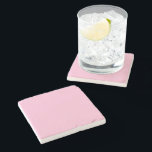 Baby Pink Steinuntersetzer<br><div class="desc">Baby Pink Vollfarbe Stone Untersetzer von Gerson Ramos.</div>