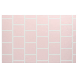 Baby Pink Subway Tiles auf Weiß Stoff