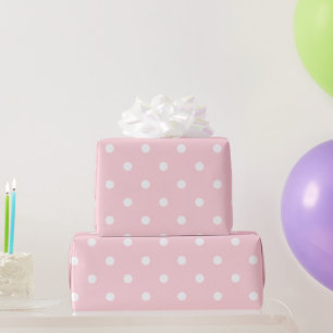 Baby-Pink-Tupfen Geschenkpapier