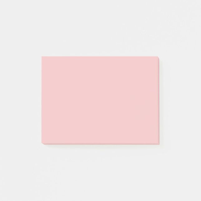 Baby Pink Upscale 1 Farbe Post-it Klebezettel (Vorderseite)