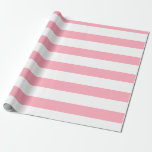 Baby Pink Weiß, horizontal gestreift Geschenkpapier<br><div class="desc">Pink und weiße weiße,  horizontale Strickpapier</div>