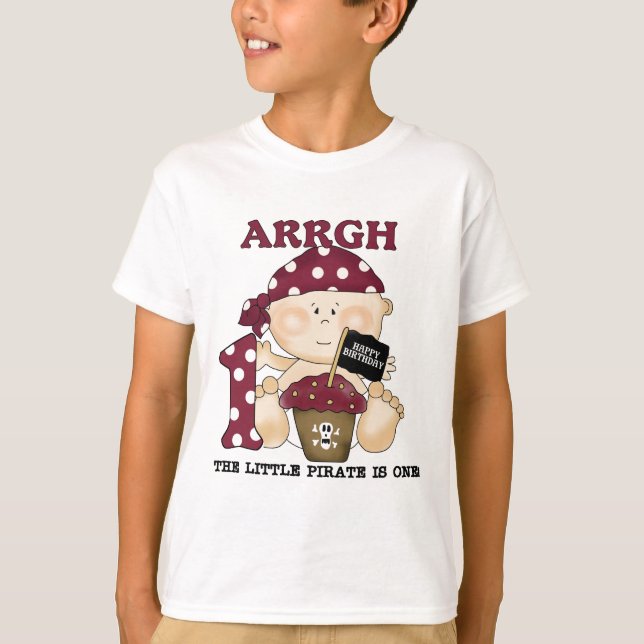 Baby Pirate 1. Geburtstag Tshirts und Geschenke (Vorderseite)