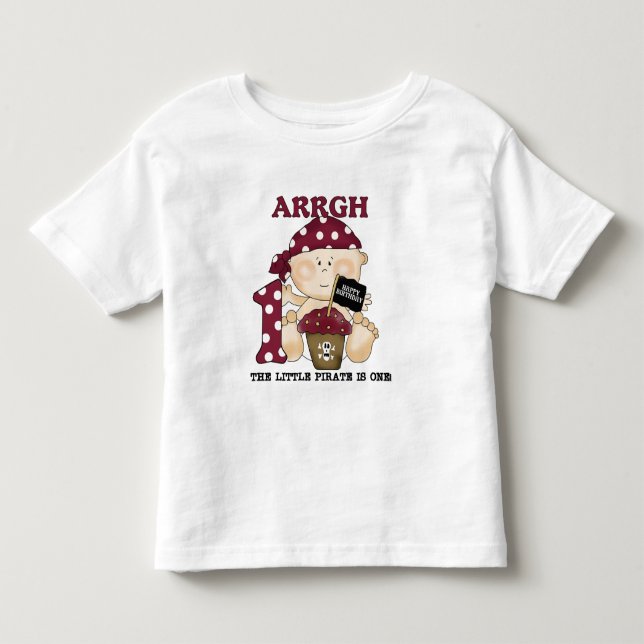 Baby Pirate 1er Anniversaire Tshirts et cadeaux (Devant)