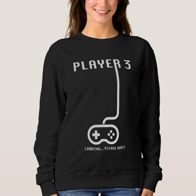 Baby Player 3 Loading Baby Loading Schwangerschaft Sweatshirt (Vorderseite)