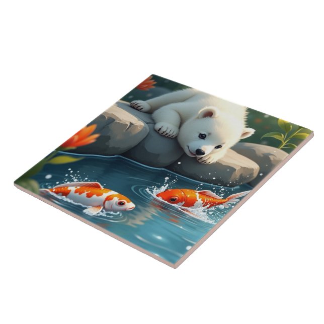 Baby Polarbear Fliese (Seite)