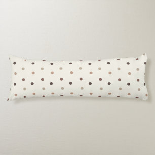 Baby polka dot pattern in braunen Tönen Seitenschläferkissen