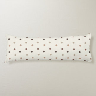 Baby polka dot pattern in braunen Tönen Seitenschläferkissen